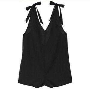 NWT Victoria's Secret Black Swim Romper Cover-up Lightweight Large